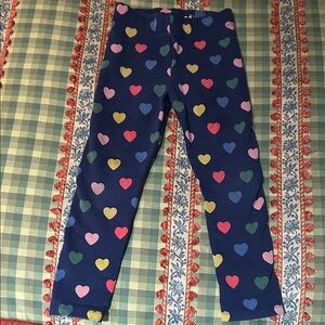 Mini Boden Colorful Heart Print Kids Leggings